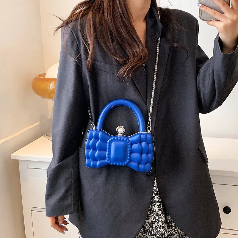 Women's Bowknot Evening Bag Party Handbag Shoulder Crossbody