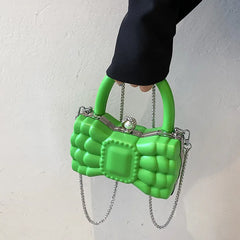 Women's Bowknot Evening Bag Party Handbag Shoulder Crossbody