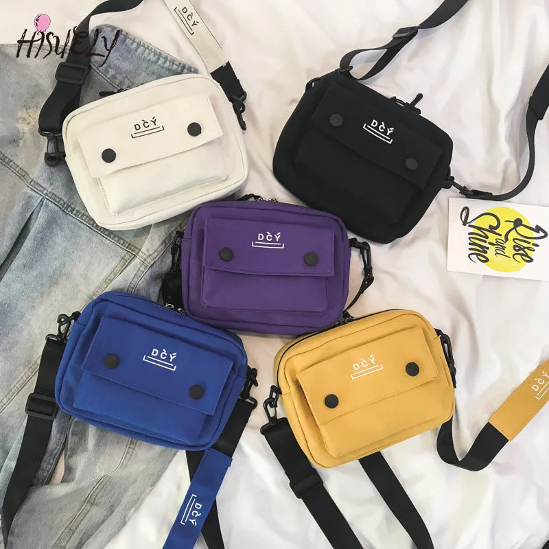 Retro Student Girl Messenger Bag