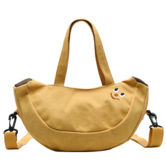 Banana Canvas Shoulder Bag Casual Handbag M