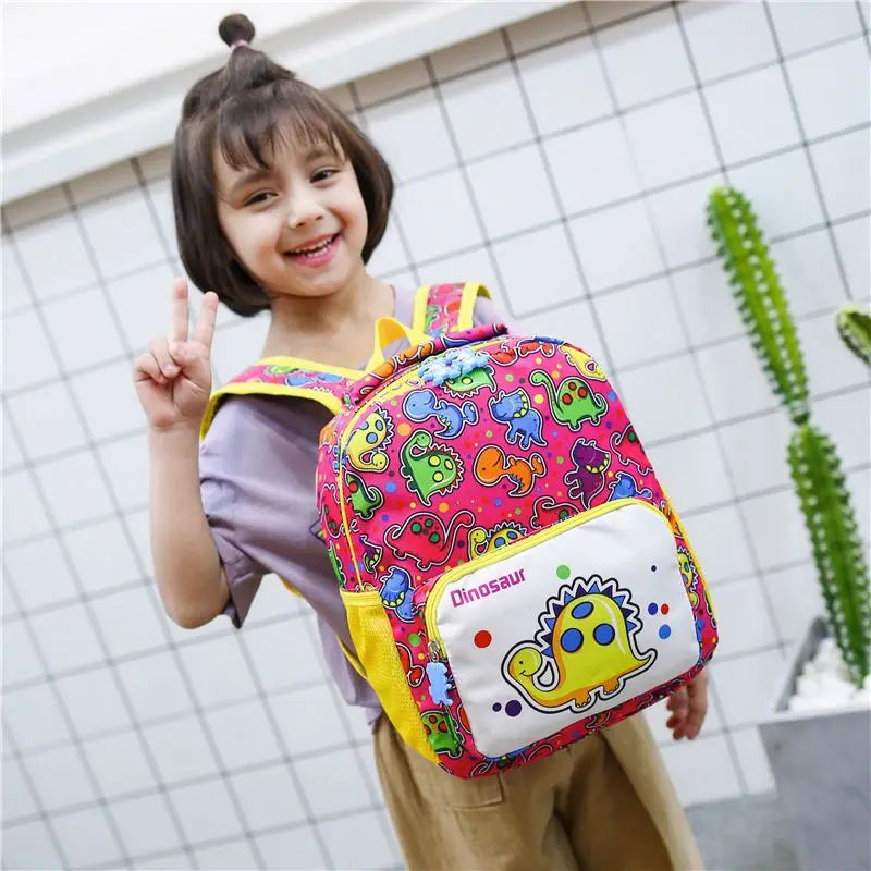 Dinosaur School Bag Kids Backpack Boys Girls Kindergarten Cartoon Bags