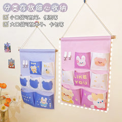 Fabric Hanging Bag Wall Door Storage Mobile Phone Dorm