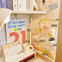 Fabric Hanging Bag Wall Door Storage Mobile Phone Dorm