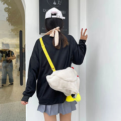 Plush Shoulder Bag Girl Large Capacity Messenger Purse