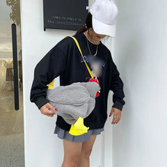Plush Shoulder Bag Girl Large Capacity Messenger Purse