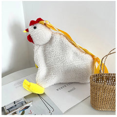 Plush Shoulder Bag Girl Large Capacity Messenger Purse