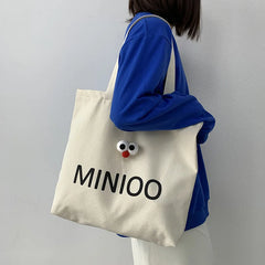 Plush Doll Shoulder Bag Japanese Ins College Tote Bag