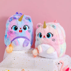 Big Eyes Cat School Backpack for Kids