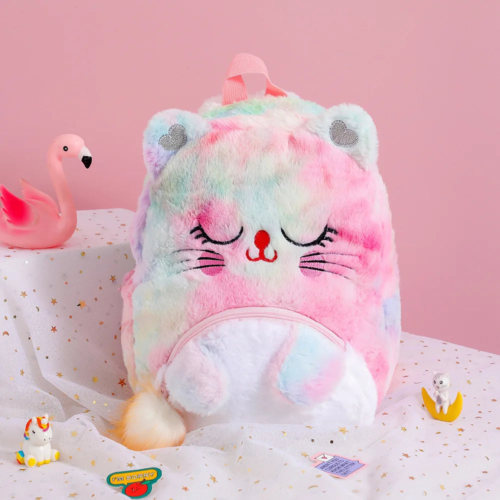Big Eyes Cat School Backpack for Kids