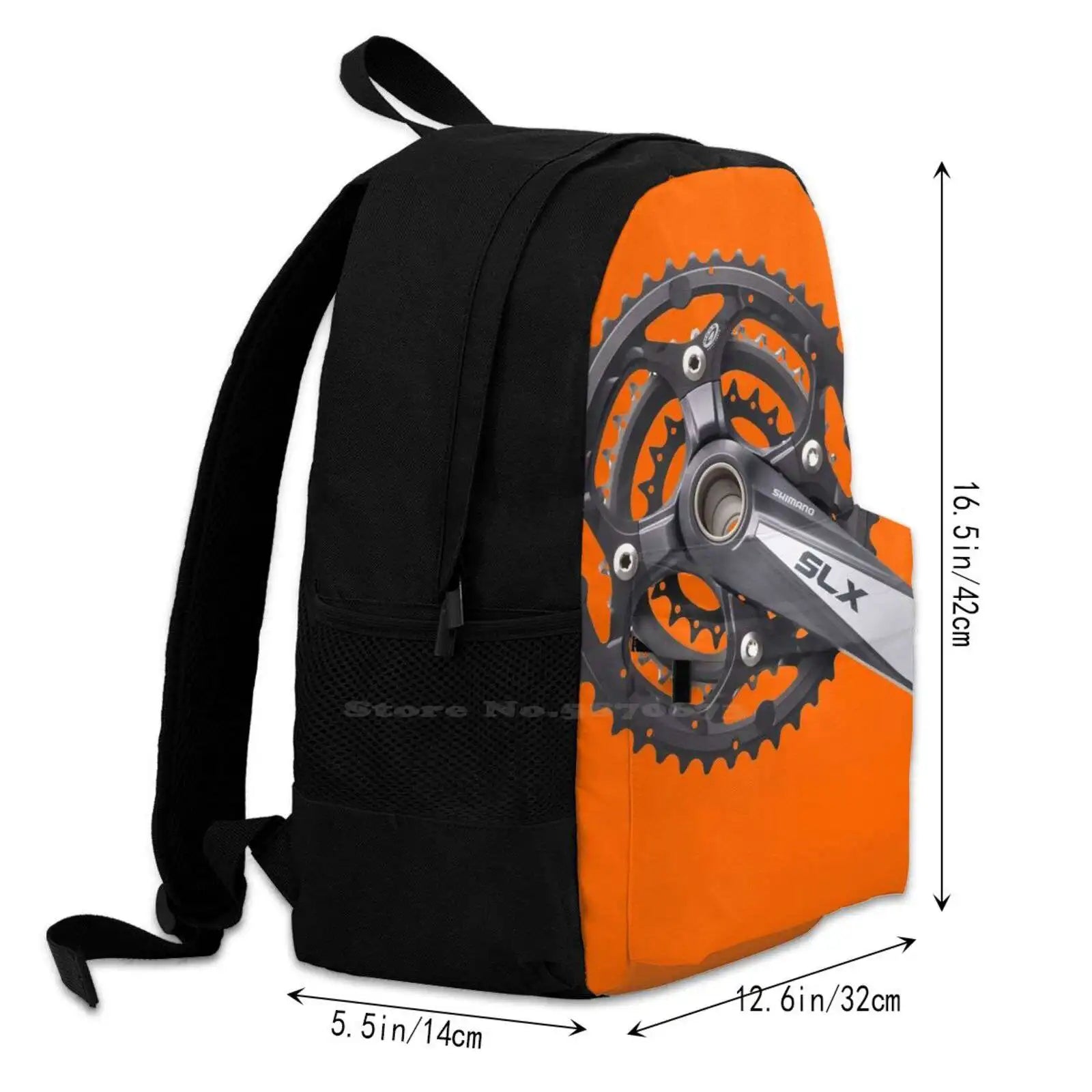 Cycling Crank Gears Bike Bicycle Cyclist School Bag Backpack Laptop 15 Inch