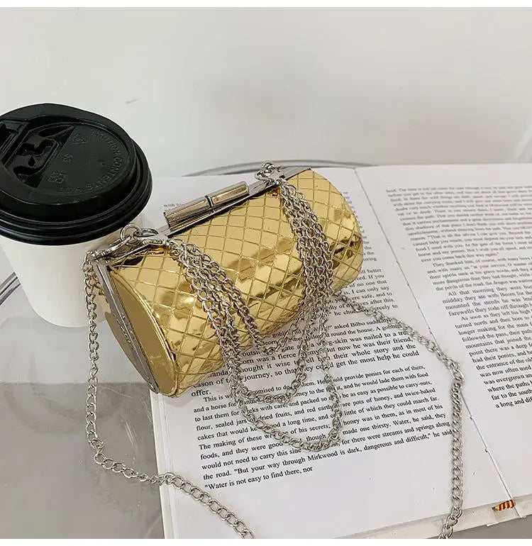 Metallic Silver Evening Clutch Bag Women Bags For Wedding Party Handbags