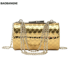 Metallic Silver Evening Clutch Bag Women Bags For Wedding Party Handbags