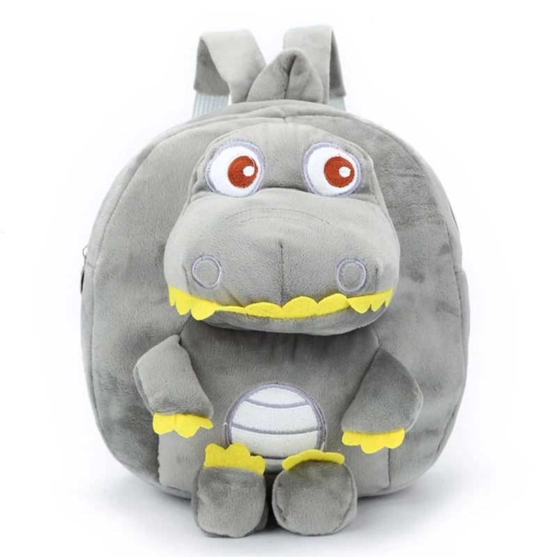 D0LF Plush Dinosaur Rucksack Cartoon Backpack Travel School Daypack