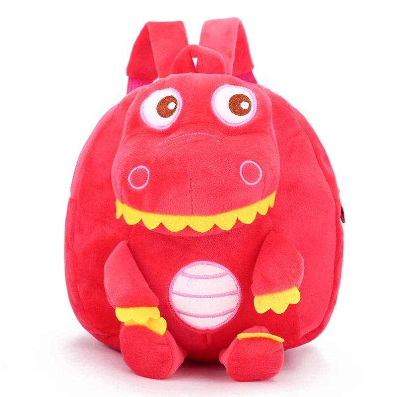 D0LF Plush Dinosaur Rucksack Cartoon Backpack Travel School Daypack