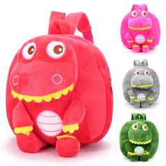 D0LF Plush Dinosaur Rucksack Cartoon Backpack Travel School Daypack