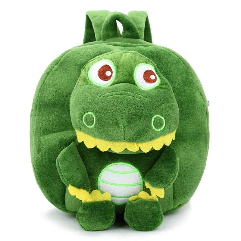 D0LF Plush Dinosaur Rucksack Cartoon Backpack Travel School Daypack