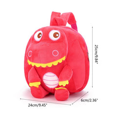 D0LF Plush Dinosaur Rucksack Cartoon Backpack Travel School Daypack