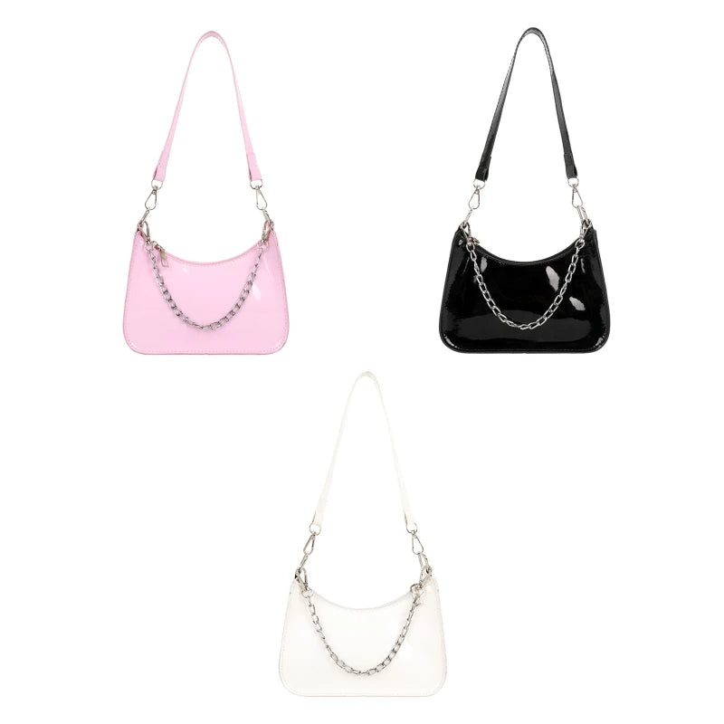 D0LF Leather Messenger Bag Shoulder Bag for Evening Party Shopping