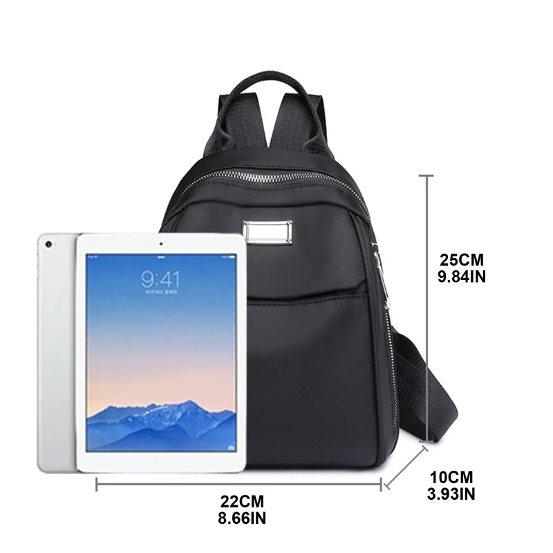 D0LF Women Backpack Purse Nylon Lightweight Casual Travel Ladies Shoulder Bag