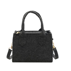 D0LF Women Small Felt Handbag Shoulder Messenger Crossbody Shopping Bags Satchel