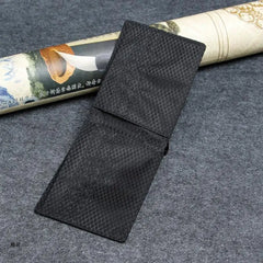 D0UD Men's RFID Blocking Carbon Fiber Bifold Wallet