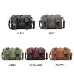 Skull Rivet Shoulder Bag Punk Style Crossbody Bags for Women