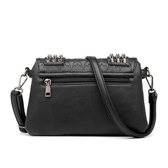 Skull Rivet Shoulder Bag Punk Style Crossbody Bags for Women