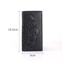 Leather Skull Wallet Women Purse Vintage Men Wallets Clutch Bag ZM0355