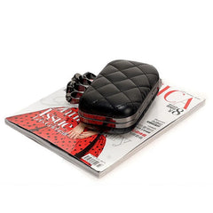 Skull Ring Handbag Women Evening Bags Punk Clutch Bag Chain Party Shoulder