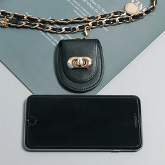 Mini Party Waist Bag Ladies Metal Chain Belt Bag Small Round Bag