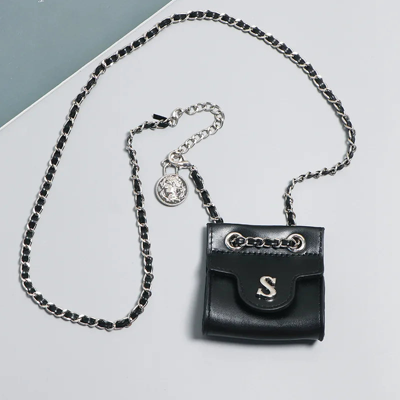 Women's Waist Bag Metal Rivet Messenger Bag ZM1375