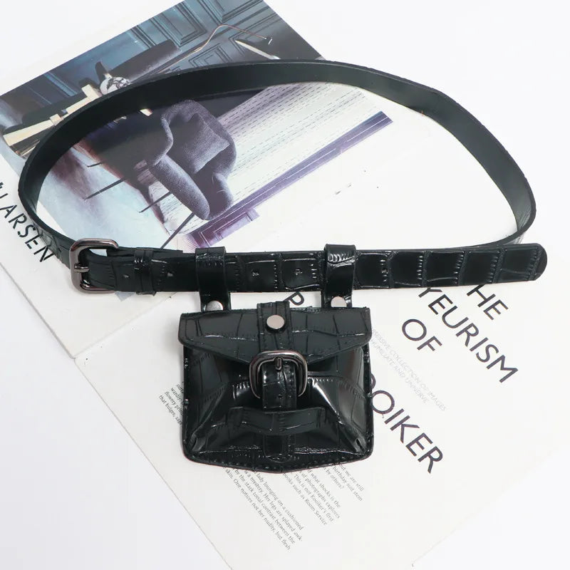 Retro Belt Bag Mini Waist Bag Small Square Fanny Pack Purse ZM1256