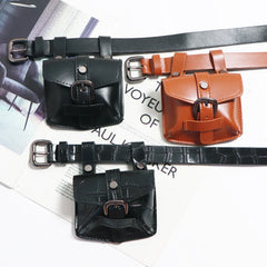 Retro Belt Bag Mini Waist Bag Small Square Fanny Pack Purse ZM1256