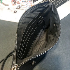 Rock Style Skull Rivet Shoulder Bag Large Capacity Envelope Clutch