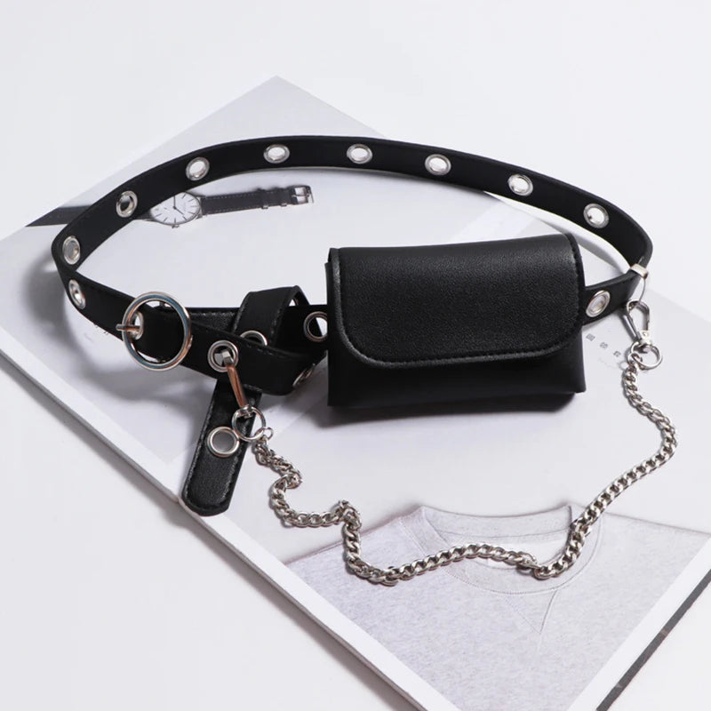 Women Waist Bag Chain Female Purse Bag Bum Sac Banane ZM1007