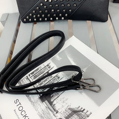 Fashionable Rivet Clutch Bag Envelope Shoulder Bag