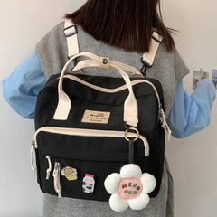 Multifunctional Backpack Teenage Girl Travel Bag Small Schoolbag Women Backpacks