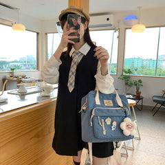 Multifunctional Backpack Teenage Girl Travel Bag Small Schoolbag Women Backpacks