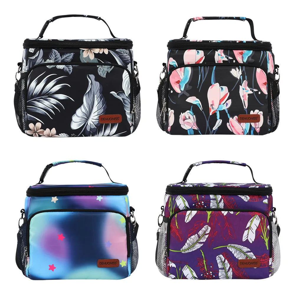 DENUONISS Folding Cooler Bag Insulated Ice Thermal Bag