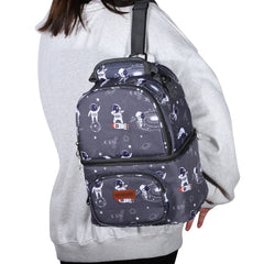 Space Print Double Lunch Box Insulated Bag
