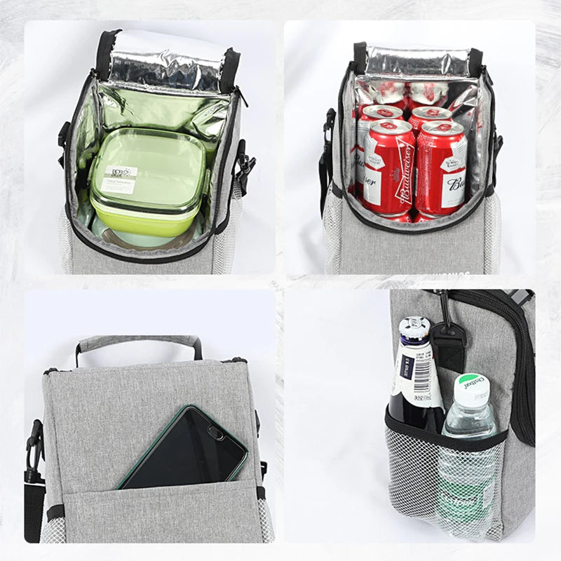 Waterproof Lunch Bag Aluminum Foil Lining Insulated Thermal Container