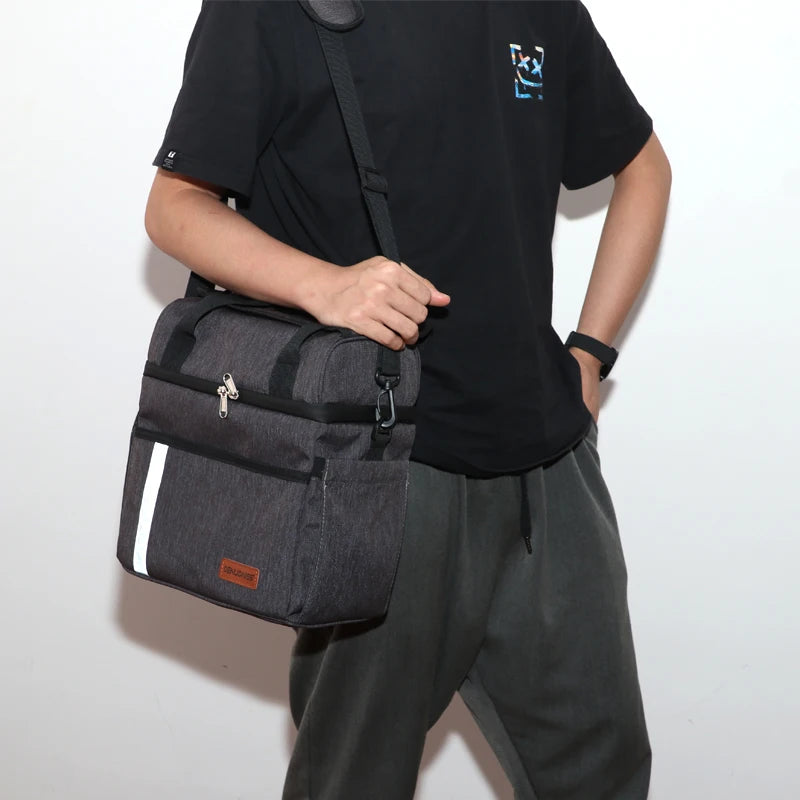 9L Large Capacity Portable Lunch Bag Beach Cooler Thermal Ice Box
