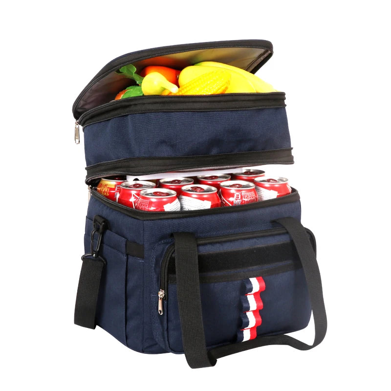 Leak-Proof Refrigerated Cooler Bag Holds 36 Cans
