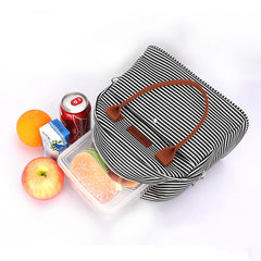 Women Insulated Lunch Box For Shoulder Kids Thermal Food Fresh Breakfast Bag Sto