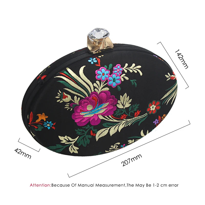 DGPeafowl Women Bag Tassel Metal Cheongsam Clutch Chain Shoulder Evening Bags
