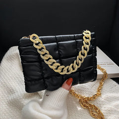Women's Shoulder Bag with Chain Strap