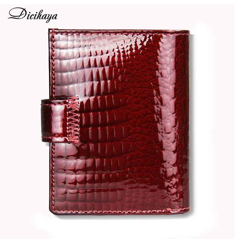 Genuine Leather Women Mini Wallet Multi-Cards Holder Small Hasp Wallet
