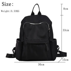 Waterproof Nylon Anti-theft School Backpack for Teenage Girls Female Laptop Trav