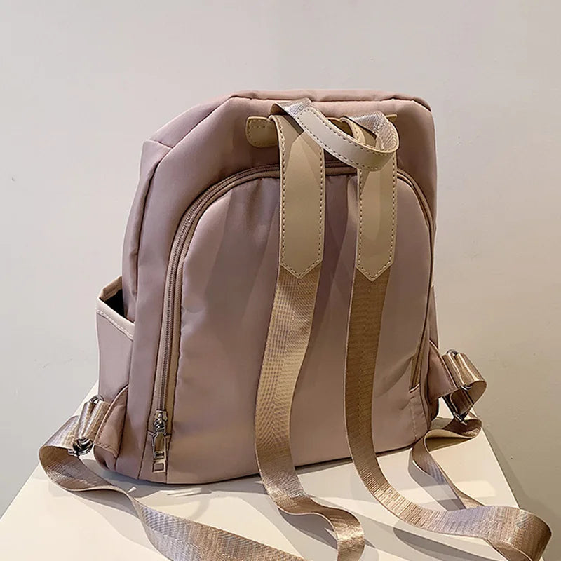 Waterproof Nylon Anti-theft School Backpack for Teenage Girls Female Laptop Trav