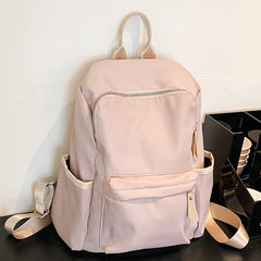 Waterproof Nylon Anti-theft School Backpack for Teenage Girls Female Laptop Trav